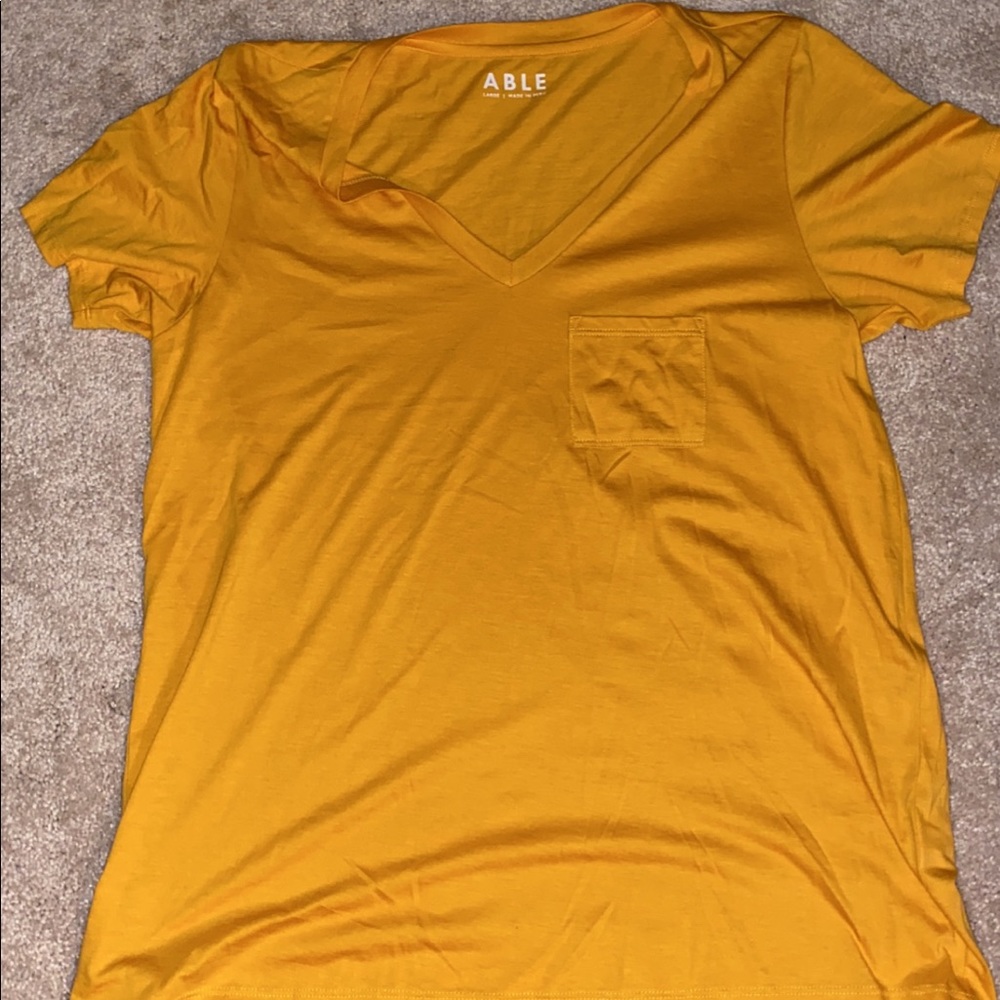 Mustard Yellow Able brand Shirt